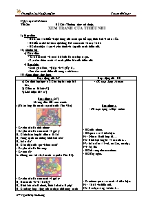 Giáo án lớp 4 môn Mĩ thuật - Tiết 26: Bài 26: Thường thức mĩ thuật. Xem tranh của thiếu nhi (tiếp)