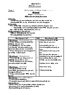 Giáo án lớp 4 môn Mĩ thuật - Tuần 1: Bài 1 : Vẽ trang trí: Mầu sắc và cách pha màu (Tiết 26)