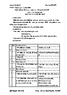 Giáo án lớp 4 môn Mĩ thuật - Tuần 1: Bài 1 : Vẽ trang trí: Màu sắc và cách pha màu (Tiết 19)