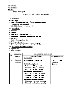 Giáo án lớp 4 môn Mĩ thuật - Tuần 1 - Bài 1: Vẽ trang trí: Màu sắc và cách pha màu (Tiết 28)