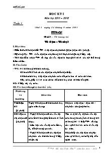 Giáo án lớp 4 môn Mĩ thuật - Tuần 1: Bài 1 : Vẽ trang trí : Vẽ đậm – Vẽ nhạt