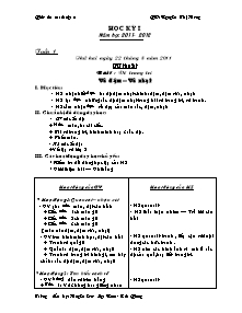 Giáo án lớp 4 môn Mĩ thuật - Tuần 1 - Bài 1 : Vẽ trang trí: Vẽ đậm – vẽ nhạt (tiếp)