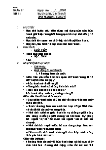 Giáo án lớp 4 môn Mĩ thuật - Tuần 11 - Tiết 11: Thường thức mĩ thuật: Xem tranh của họa sĩ