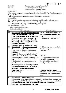 Giáo án lớp 4 môn Mĩ thuật - Tuần 19 - Bài 19: Thường thức mĩ thuật: Xem tranh Dân gian Việt Nam