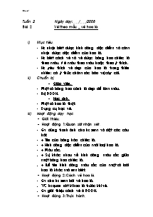 Giáo án lớp 4 môn Mĩ thuật - Tuần 2 - Bài 2: Vẽ theo mẫu: Vẽ hoa lá (tiết 2)