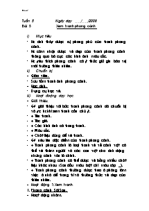 Giáo án lớp 4 môn Mĩ thuật - Tuần 5 - Bài 5: Xem tranh phong cảnh