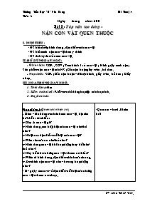 Giáo án lớp 4 môn Mĩ thuật - Tuần 8: Bài 8 : Tập nặn tạo dáng : Nặn con vật quen thuộc