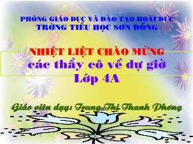 Giáo án lớp 4 môn Tiếng Việt - Chính tả: Trung thu độc lập