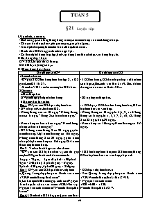 Giáo án lớp 4 môn Toán học Tuần 5 - Tiết 21: Luyện tập