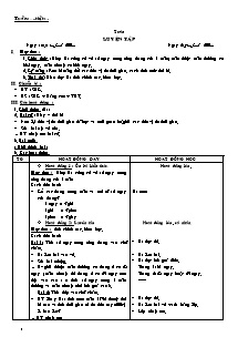 Giáo án lớp 4 môn Toán : Luyện tập (tiếp)