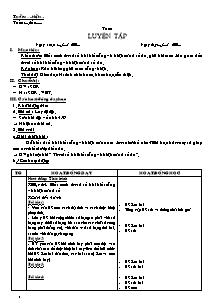 Giáo án lớp 4 môn Toán: Luyện tập (tiết 1)