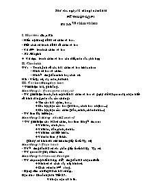 Giáo án Mĩ thuật - Lớp 1 - Bài 26: Vẽ chim và hoa