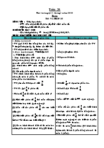 Giáo án môn Toán tuần 20 - Tiết 96: Phân số