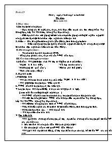 Giáo án Tập đọc - Tuần 19: Bốn anh tài