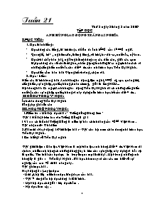 Giáo án Tập đọc - Tuần 21: Anh hùng lao động Trần Đại Nghĩa