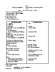 Giáo án Toán - Tuần 1 - Tiết 1: Ôn tập các số đến 100000