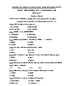 Đề kiểm tra khảo sát chất lượng bồi dưỡng học sinh giỏi khối 4 (lần I) năm học: 2007 -2008 môn toán thời gian : 90 phút