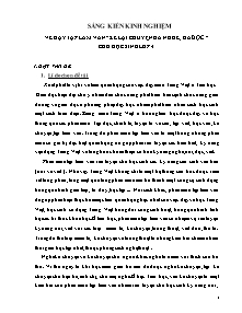 Đề tài Về dạy tập làm văn “ kể lại chuyện đã nghe , đã đọc ” cho học sinh lớp 4