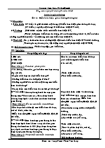 Giáo án An toàn giao thông: Bài 1: Biển báo hiệu giao thông đường bộ (Tiết 3)