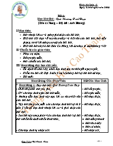 Giáo án lớp 1 môn Âm nhạc - Tiết 1: Học Hát Bài : Quê Hương Tươi Đẹp