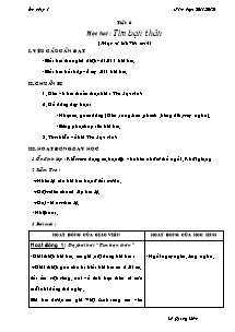 Giáo án lớp 1 môn Âm nhạc - Tiết 6: Học hát : Tìm bạn thân