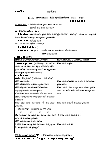 Giáo án lớp 1 môn Âm nhạc - Tuần 1 - Bài 1: Học hát: Bài quê hương tươi đẹp