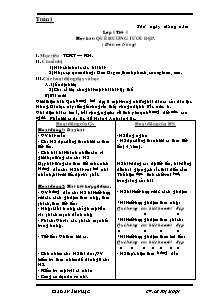 Giáo án lớp 1 môn Âm nhạc Tuần 1 - Tiết 1: Học hát: Quê hương tươi đẹp (tiết 1)