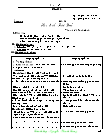 Giáo án lớp 1 môn Âm nhạc - Tuần 24 - Tiết 24: Học hát: Bài quả (tiếp)