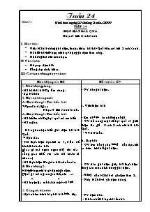 Giáo án lớp 1 môn Âm nhạc - Tuần 24 - Tiết 24: Học hát bài: Quả