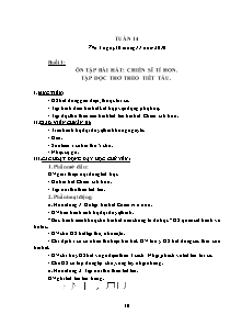Giáo án lớp 2 môn Âm nhạc - Tuần 14: Ôn tập bài hát: Chiến sĩ tí hon. Tập đọc thơ theo tiết tấu
