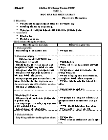 Giáo án lớp 2 môn Mĩ thuật - Tiết 2: Học hát bài thật là hay