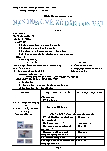 Giáo án lớp 2 môn Mĩ thuật - Tuần 16 - Tiết 16 - Bài 16: Tập nặn tạo dáng tự do: Nặn hoặc vẽ, xé dán con vật