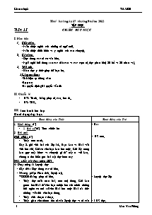 Giáo án lớp 2 Môn Tập đọc - Tuần 5 - Tiết 13: Chiếc bút mực