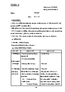 Giáo án lớp 2 môn Toán - Tiết 8: Tiết 4: Bài 36: 36 + 15