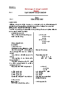 Giáo án lớp 2 môn Toán - Tuần 12 - Tiết 2: Tìm số bị trừ