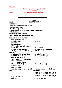 Giáo án lớp 2 môn Toán - Tuần 20 - Tiết 2: Bảng nhân 3