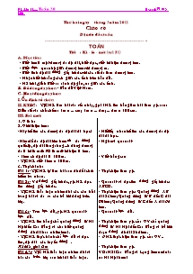 Giáo án lớp 2 Tuần 30 - môn Toán: Ki - Lô - mét