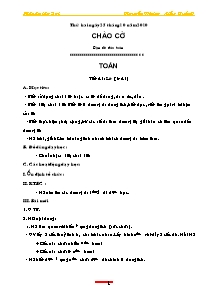 Giáo án lớp 2 Tuần 9 - môn Toán - Tiết 41: Lít