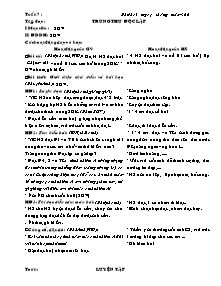 Giáo án lớp 4 môn Tập đọc - Tuần 7 - Trung thu độc lập (Tiếp theo)