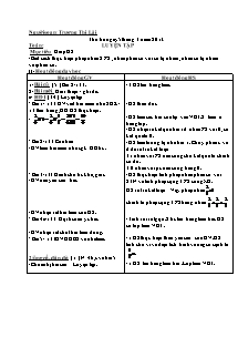 Giáo án lớp 4 môn Toán: Luyện tập (tiết 13)