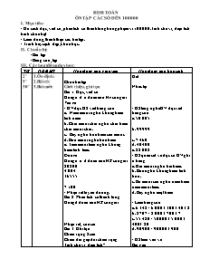 Giáo án lớp 4 môn Toán - Ôn tập các số đến 100 000 (tiếp)