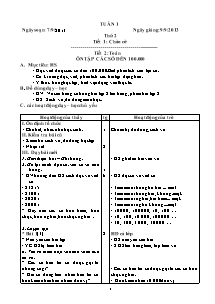 Giáo án lớp 4 môn Toán - Tuần 1 - Tiết 2: Ôn tập các số đến 100.000
