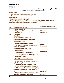 Giáo án lớp 4 môn Toán - Tuần 2: Các số có sáu chữ số (tiếp)