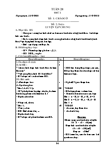 Giáo án lớp 4 môn Toán - Tuần 28 - Tiết 2: Luyện tập chung