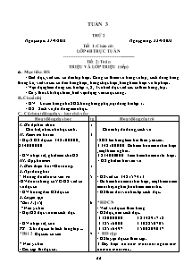 Giáo án lớp 4 môn Toán - Tuần 3 - Tiết 2: Triệu và lớp triệu (tiếp)