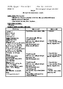 Giáo án lớp 4 môn Toán - Tuần 35: Ôn tập về giải toán ( tiếp)