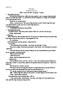 Giáo án lớp 4 tuần 29 môn Tập đọc: Tập đọc: Đường đi Sa Pa