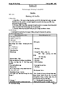 Giáo án lớp 4 Tuần 29 môn Tập đọc: Tiết 225: Đường đi Sa Pa