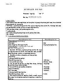 Giáo án lớp 4 Tuần 29 - Tiết 57 - Môn Tập đọc: Đường đi Sa Pa