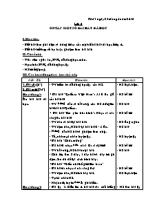 Giáo án lớp 5 môn Âm nhạc - Ôn tập một số bài hát đã học